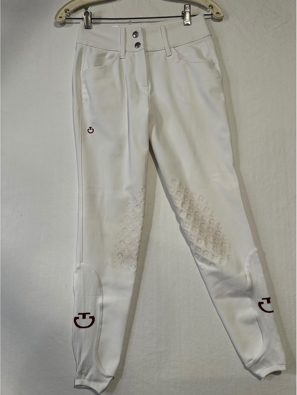Cavalleria Toscana Equestrian Riding Breeches White US 6 IT 38 Full Grip Italy